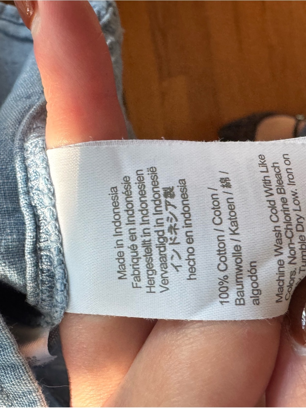 J. Crew Factory Light Blue Ruffle Strap Button-Front Tank - Picture 4 of 5